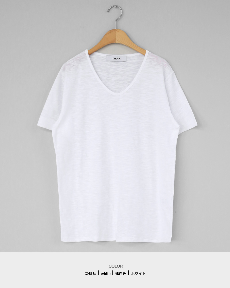 UネックショートスリーブTシャツ・全8色 | DHOLIC | 詳細画像31