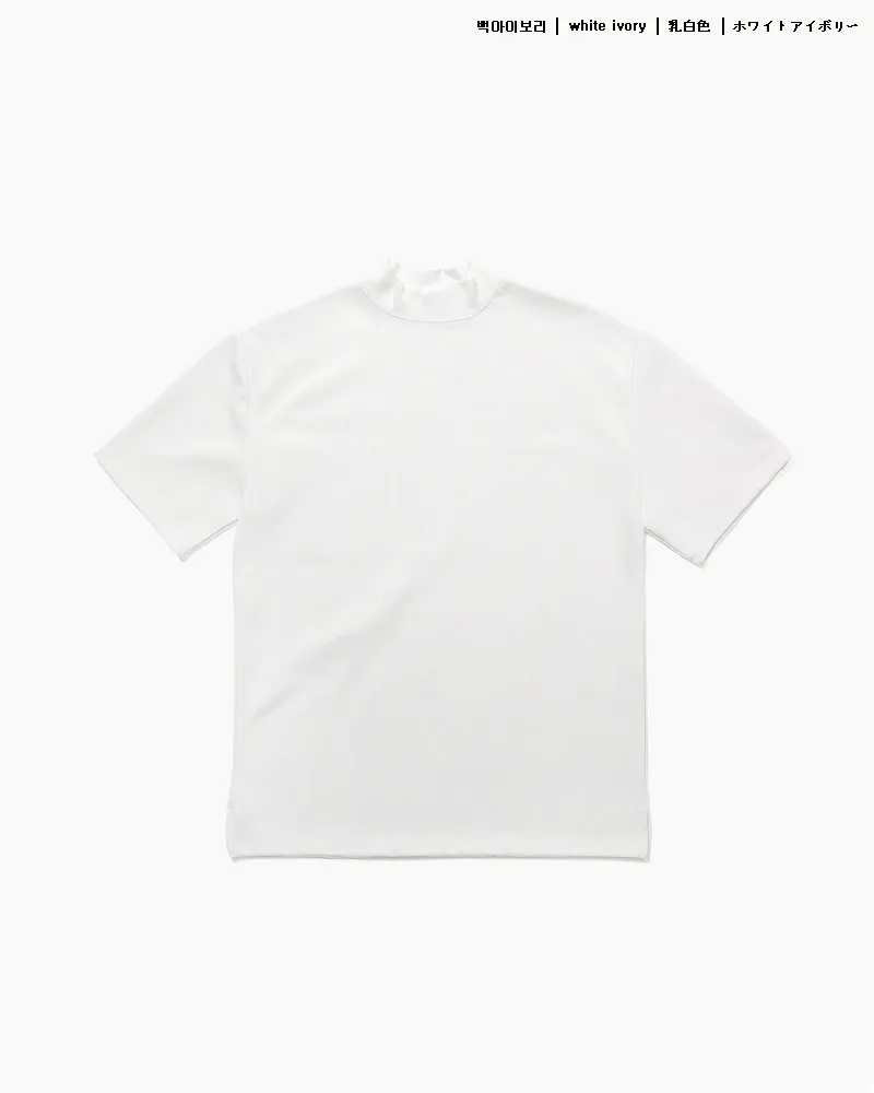 モックネックハーフスリーブTシャツ・全6色 | 詳細画像20