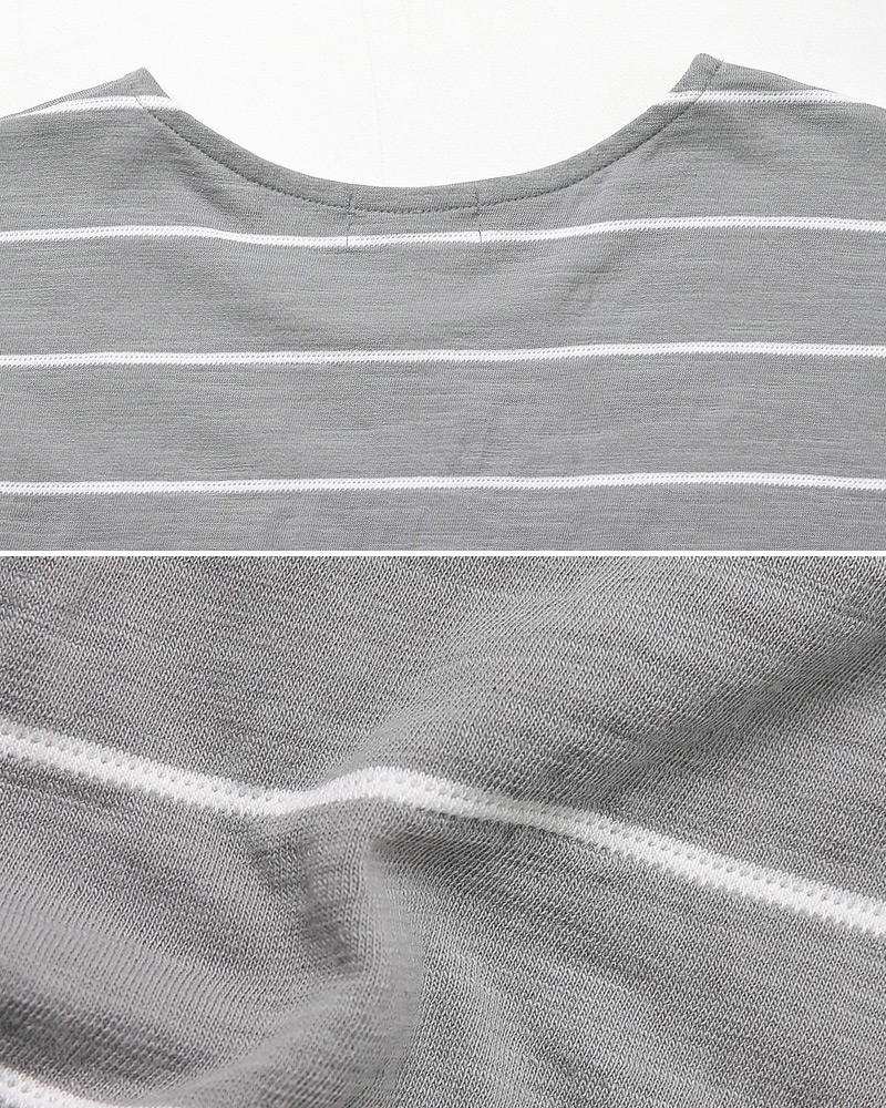 5COLORSアンバランスヘムボーダーTシャツ・全5色 | 詳細画像23