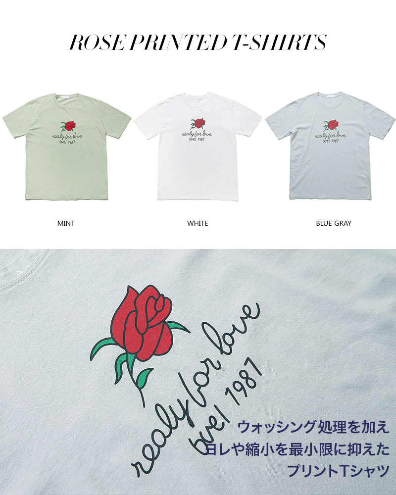 ウォッシュドローズプリントTシャツ・全3色 | 詳細画像3