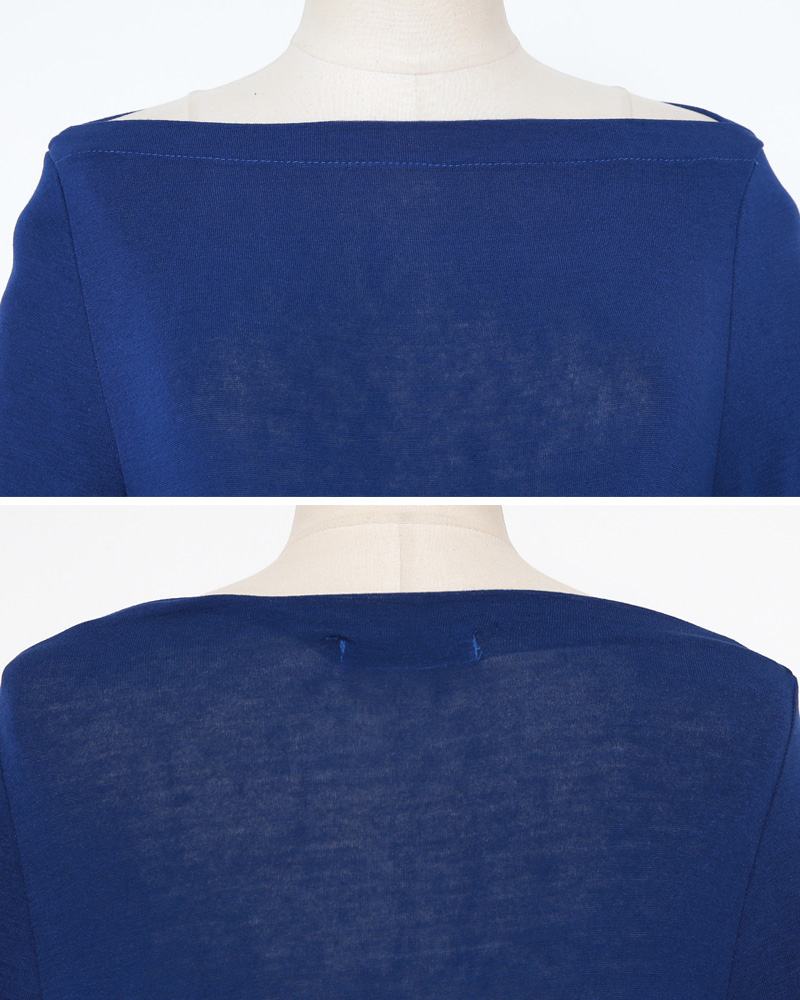 ロールアップスリーブボートネックTシャツ・全3色 | DHOLIC PLUS | 詳細画像21
