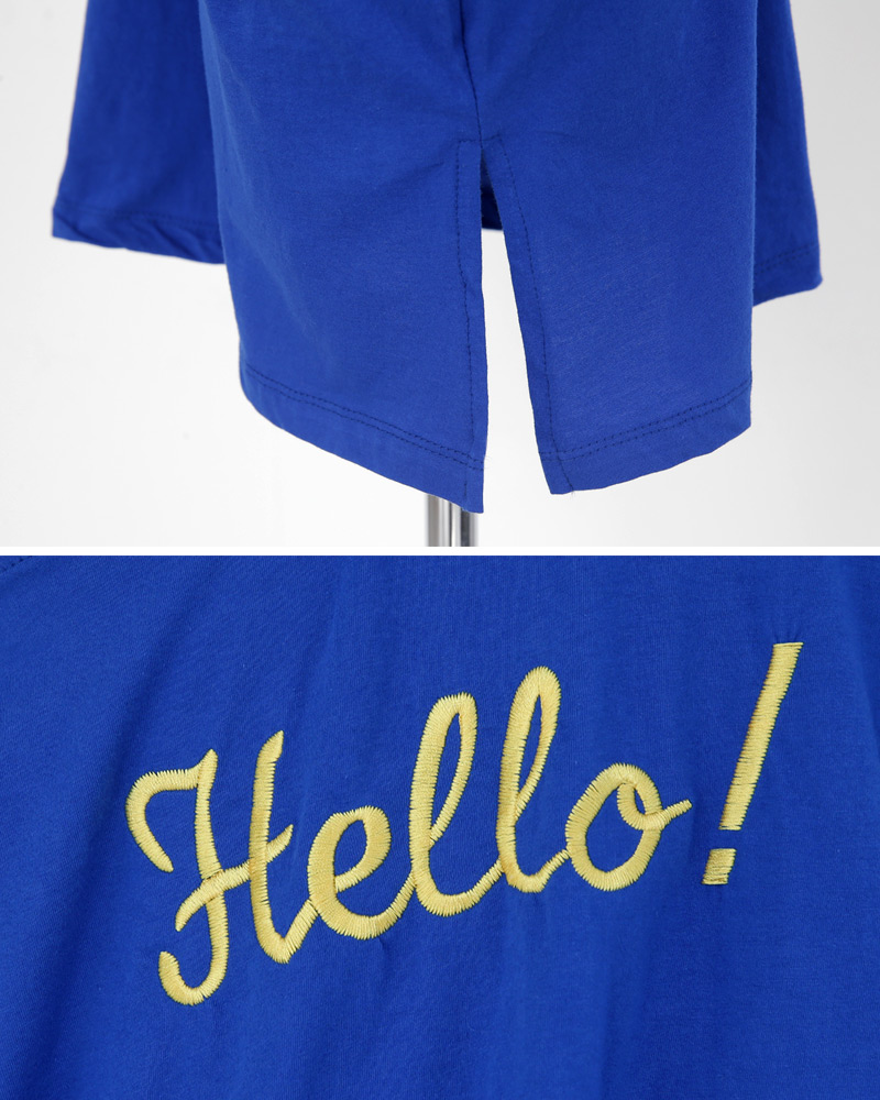 Hello!刺繍ショルダーカットアウトTシャツ・全4色 | DHOLIC | 詳細画像33