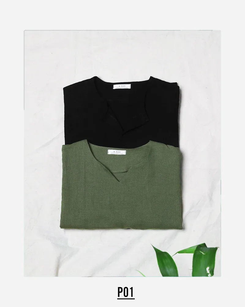 2TYPEサイドスリットコットンTシャツ・全6色 | 詳細画像4