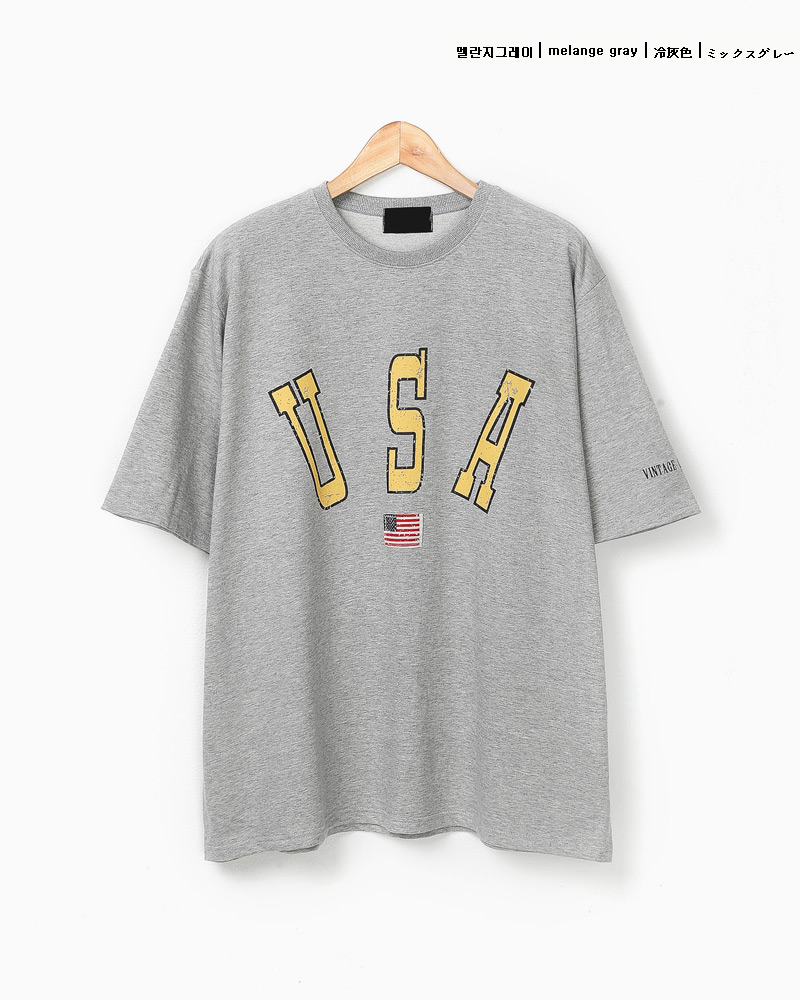 オーバーサイズUSAロゴプリントTシャツ・全3色 | 詳細画像18