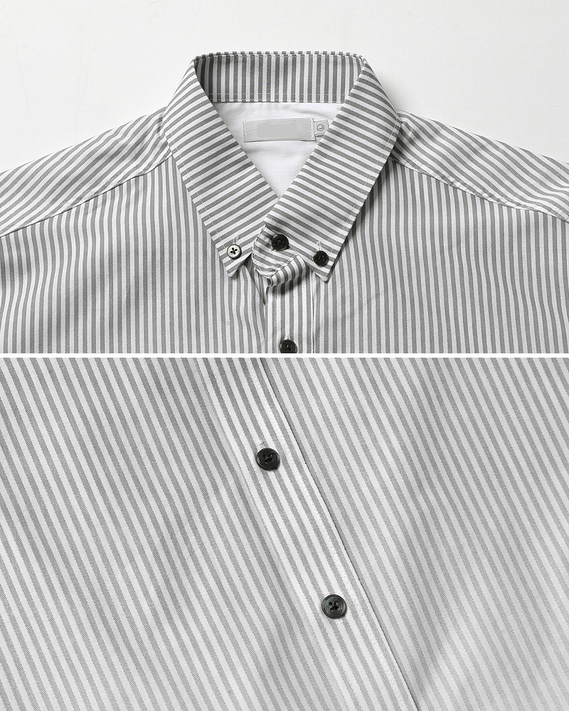 刺繍ポイントグラデーションストライプシャツ・全2色 | 詳細画像19