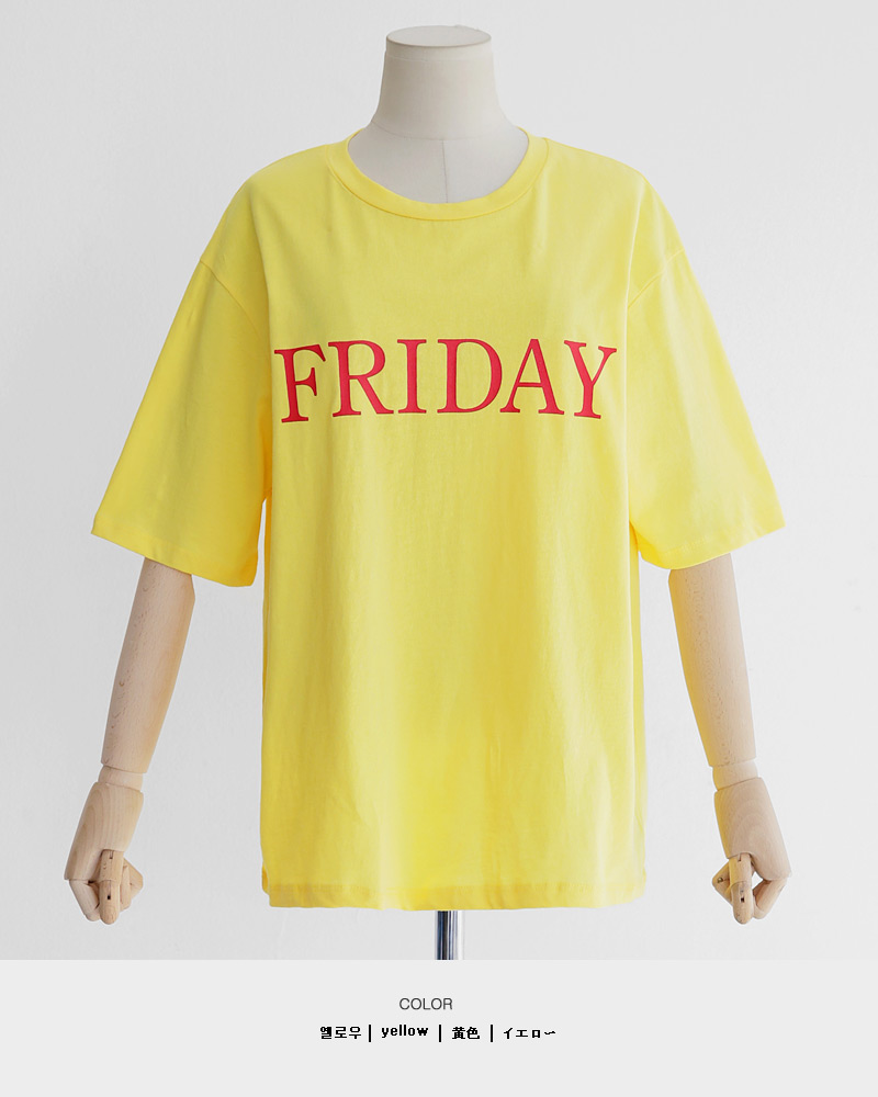 FRIDAYショートスリーブTシャツ・全3色 | DHOLIC | 詳細画像41
