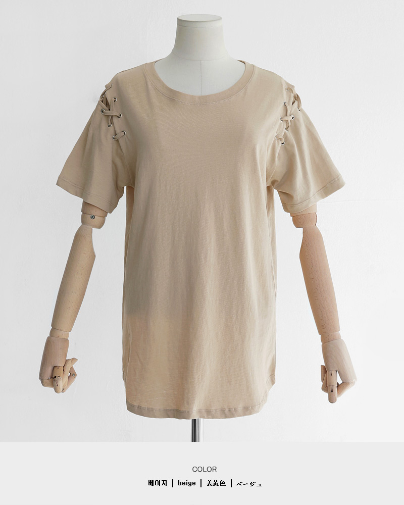 ショルダーアイレットショートスリーブTシャツ・全3色 | DHOLIC | 詳細画像20