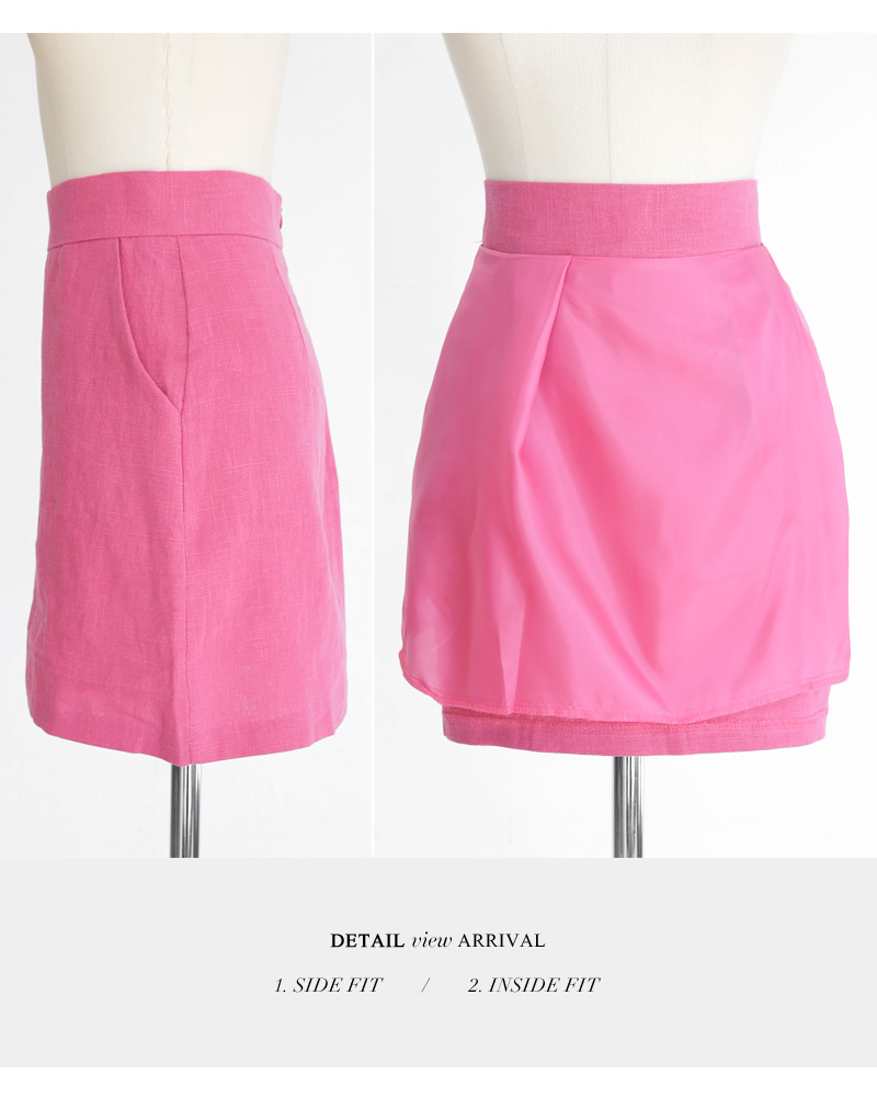 リネンサイドポケットタイトミニスカート・全3色 | DHOLIC | 詳細画像21