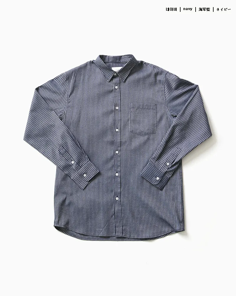 ピンストライプオーバーサイズポケットシャツ・全3色 | 詳細画像19