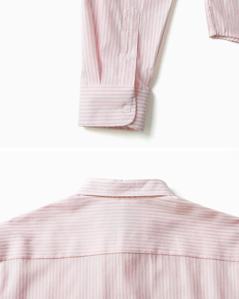 ピンストライプオーバーサイズポケットシャツ・全3色 | 詳細画像21