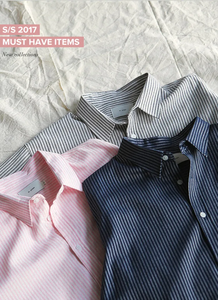 ピンストライプオーバーサイズポケットシャツ・全3色 | 詳細画像4