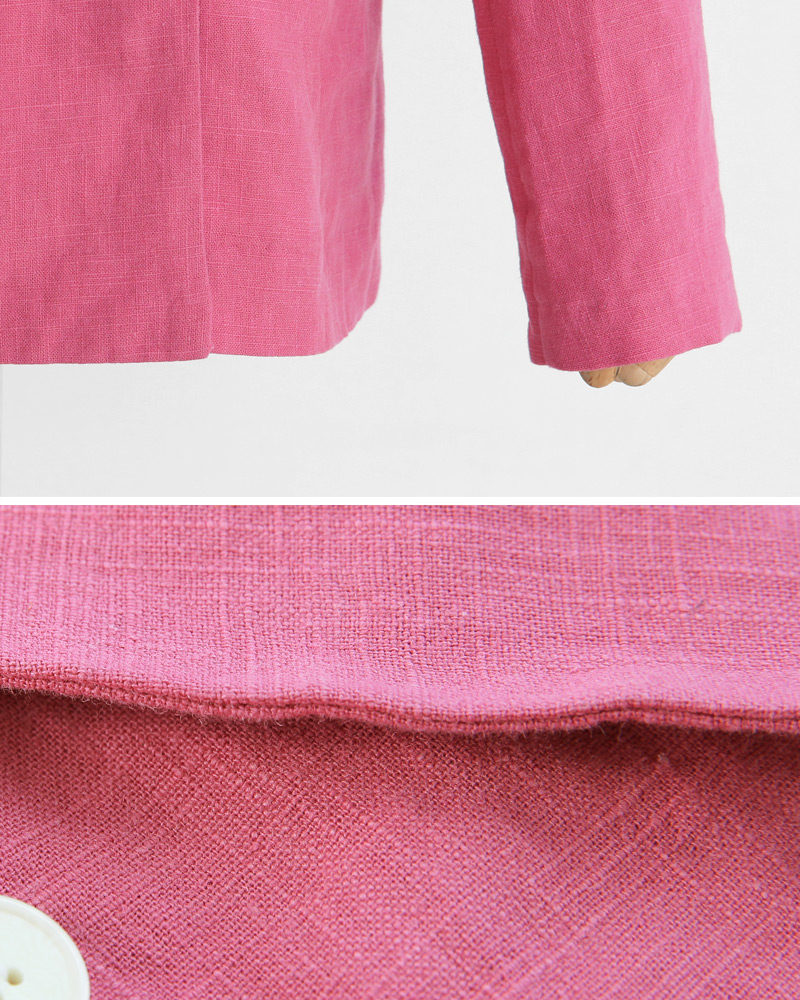 リネンダブルボタンジャケット&サイドポケットタイトミニスカート・全3色 | DHOLIC | 詳細画像46