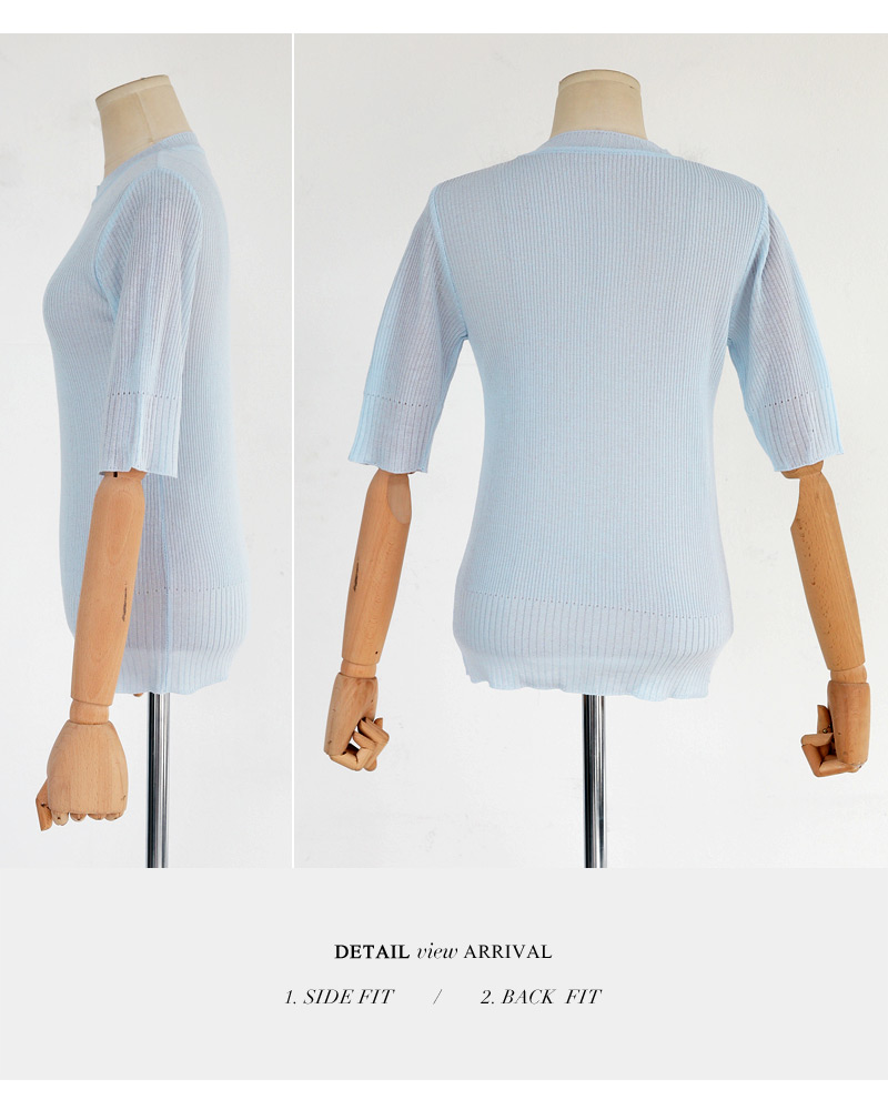 スリムフィットリブニットTシャツ・全5色 | DHOLIC | 詳細画像37