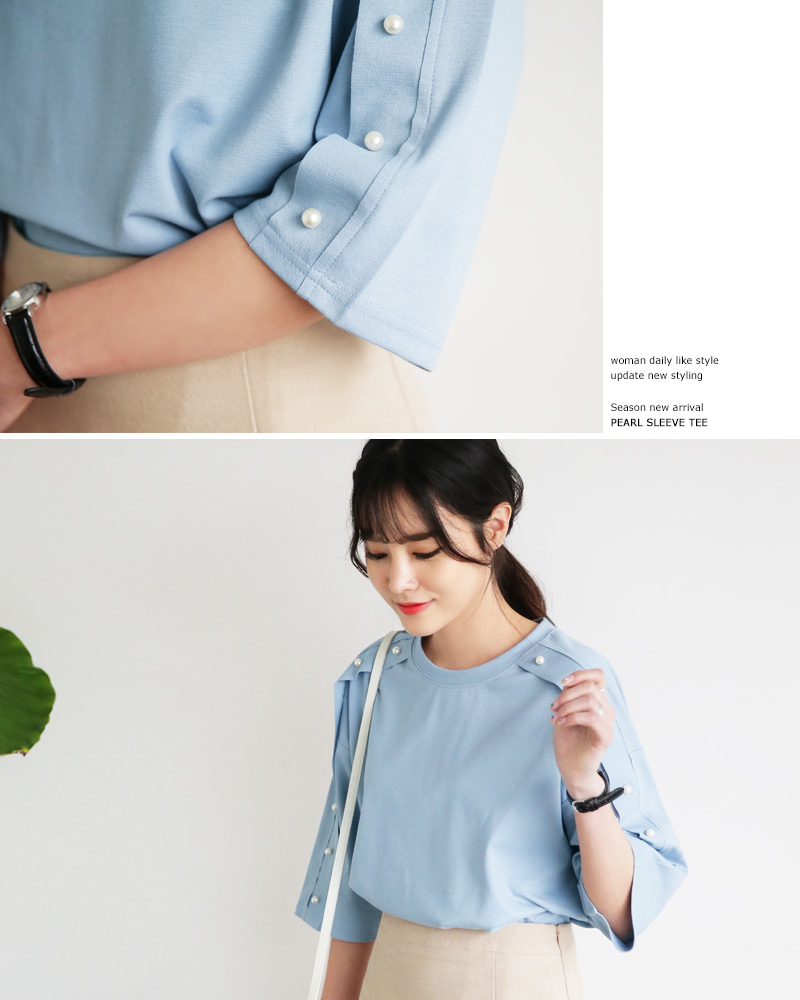 パールスリーブスリットTシャツ・全3色 | DHOLIC | 詳細画像11