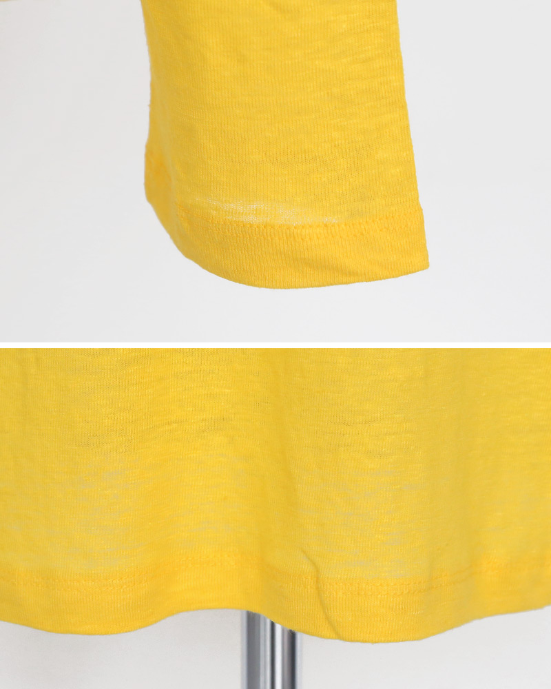 リネンラウンドネックロングスリーブTシャツ・全4色 | DHOLIC | 詳細画像26