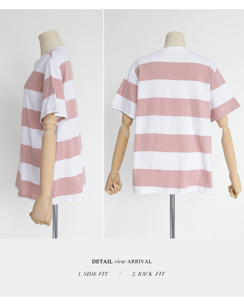 ワイドボーダーTシャツ&ウエストタイミニスカートSET・全3色 | DHOLIC | 詳細画像24