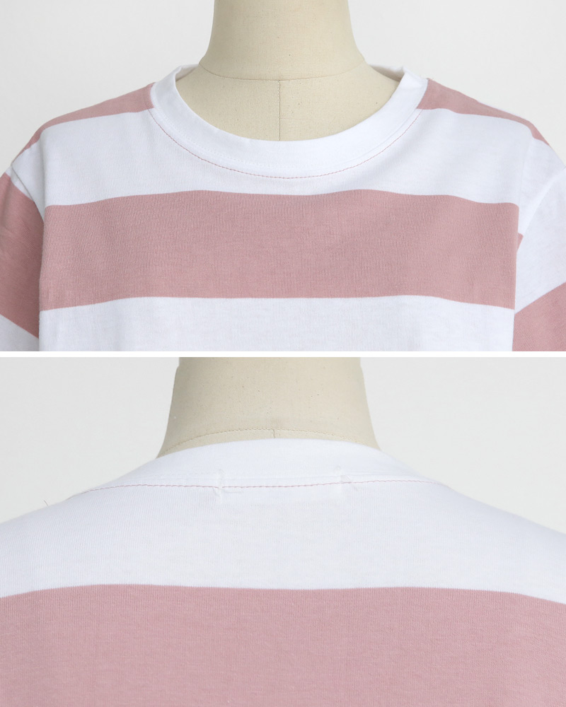 ワイドボーダーTシャツ&ウエストタイミニスカートSET・全3色 | DHOLIC | 詳細画像28