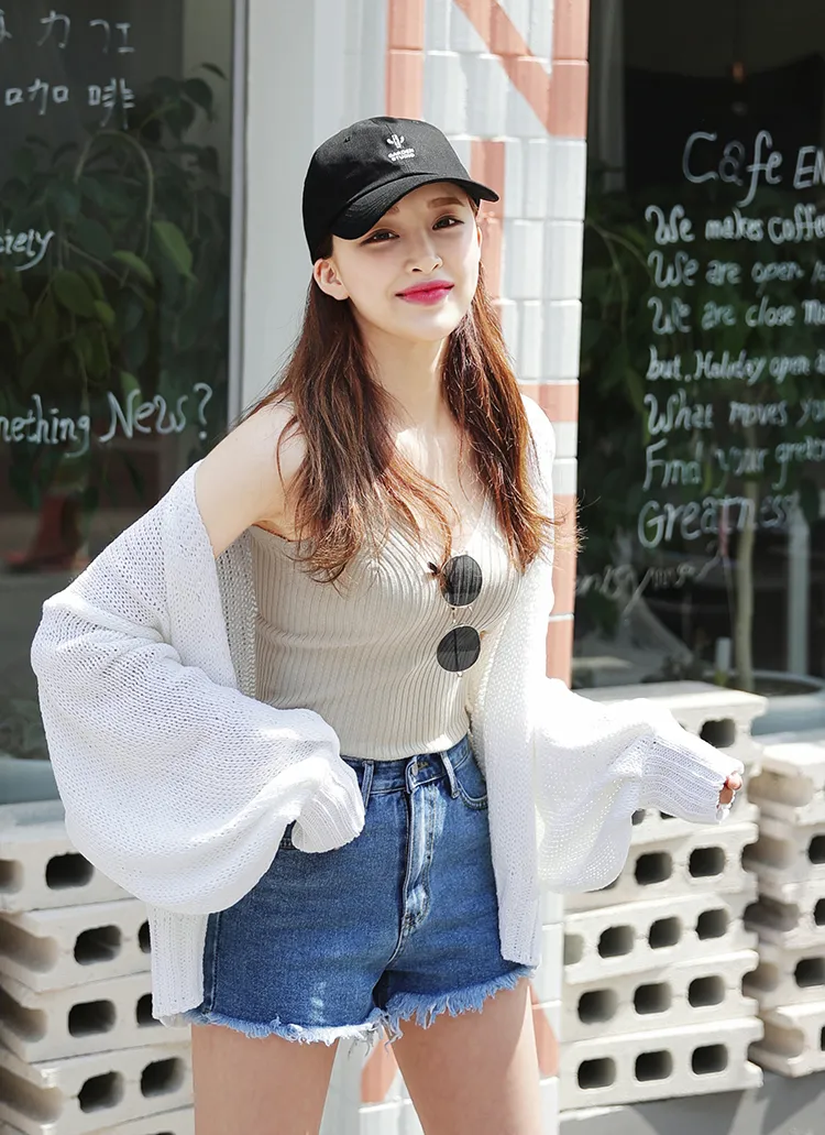 バルーンスリーブオープンニットカーディガン・全4色 | DHOLIC | 詳細画像1