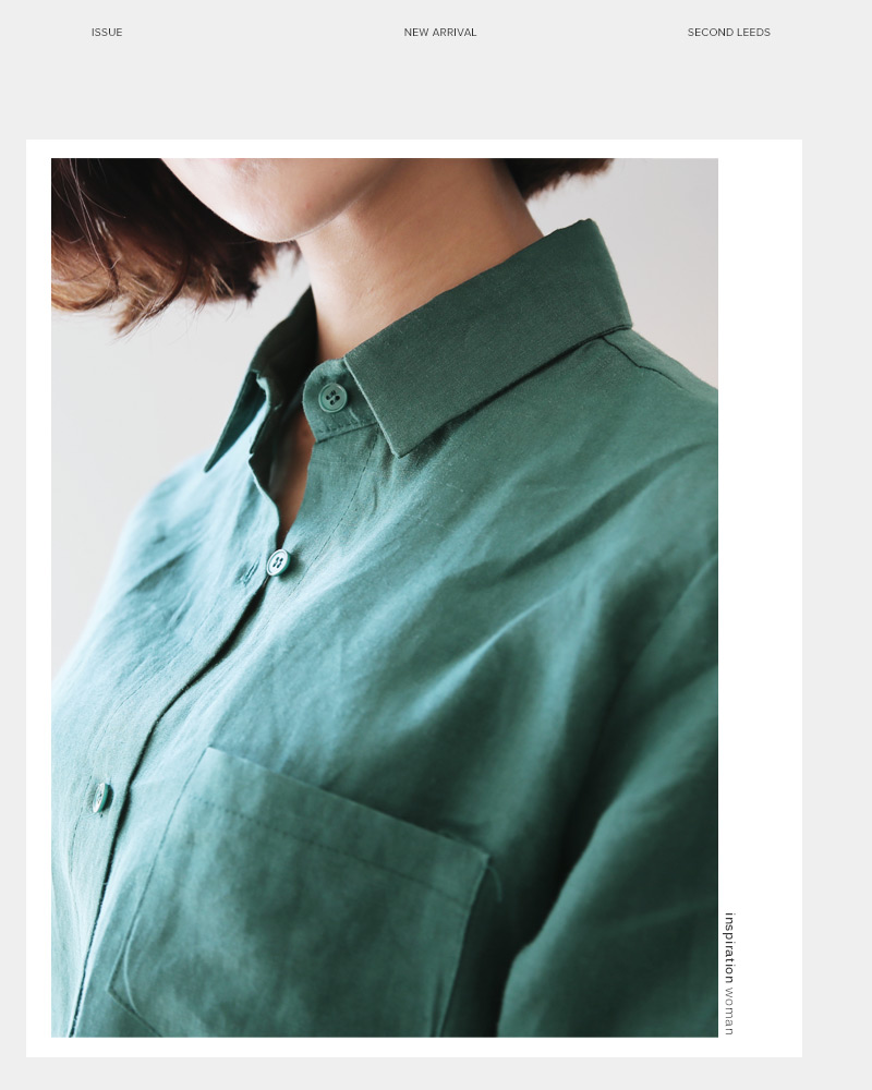 ソリッドカラーワンポケットリネンシャツ・全5色 | DHOLIC PLUS | 詳細画像12