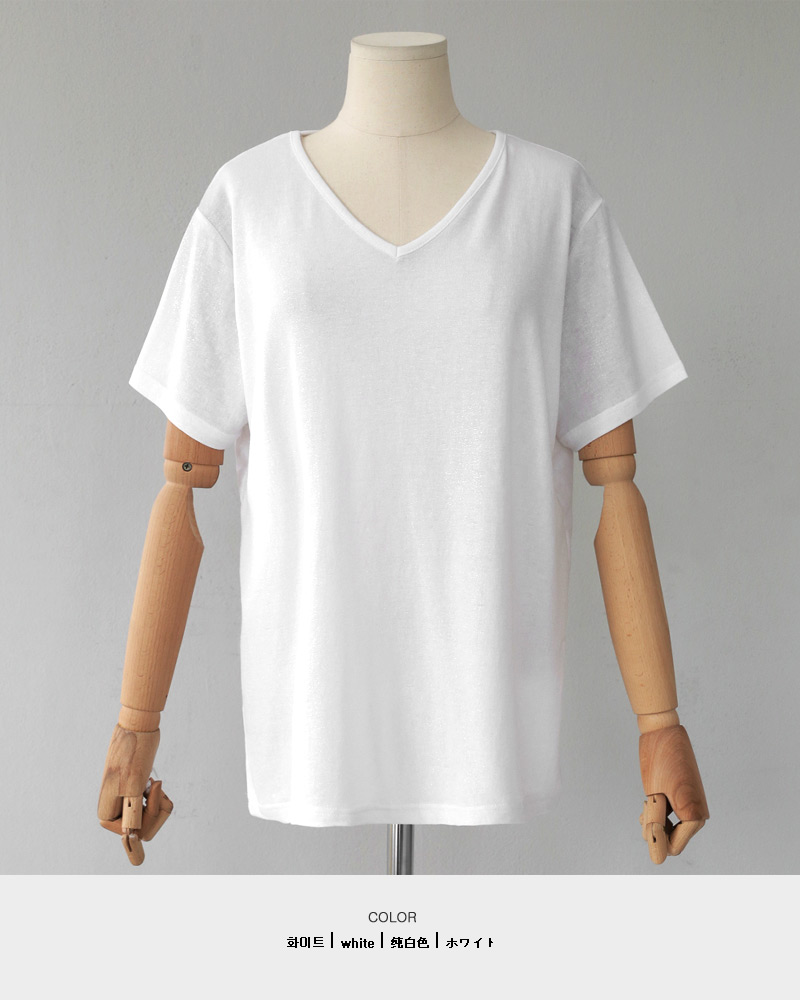 Vネックグリッター半袖Tシャツ・全4色 | DHOLIC | 詳細画像18