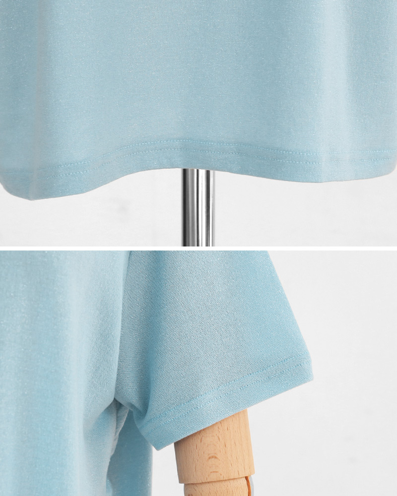 Vネックグリッター半袖Tシャツ・全4色 | DHOLIC | 詳細画像24