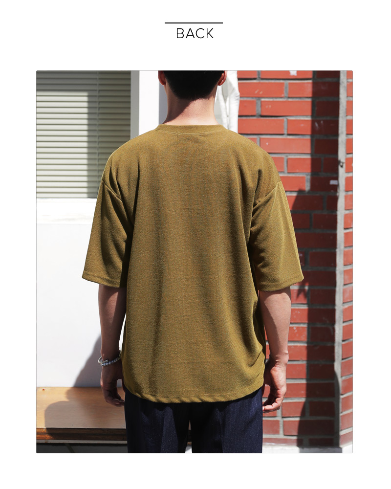 オーバーサイズワンポケットポイントTシャツ・全7色 | 詳細画像16
