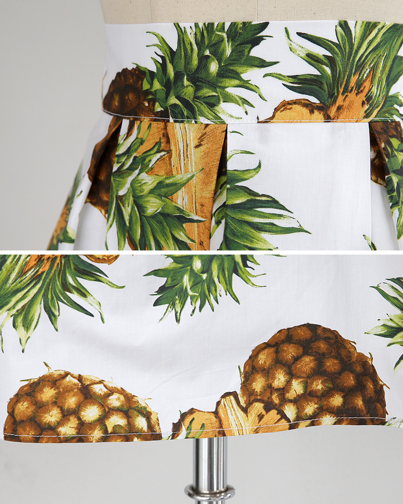 パイナップルパターンフレアミディスカート・全2色 | DHOLIC | 詳細画像25