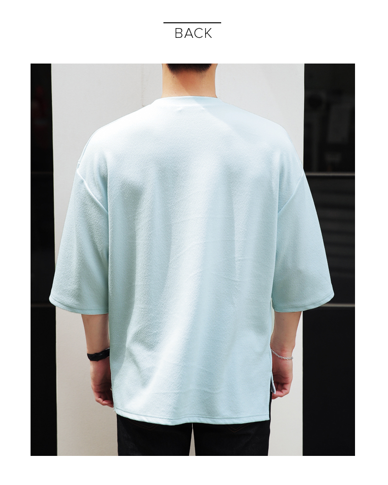 7COLORSアンバランスヘムサイドスリットTシャツ・全7色 | 詳細画像14