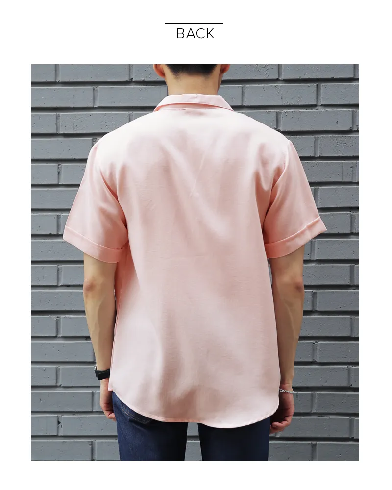 リネンブレンドオープンカラーヘンリーネックTシャツ・全7色 | 詳細画像16