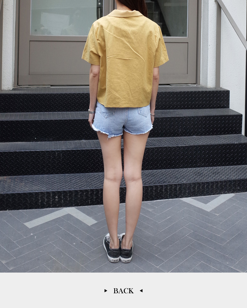 マークアンドロナパームツリー柄デニムショートパンツ 1240001165027_1.jpg