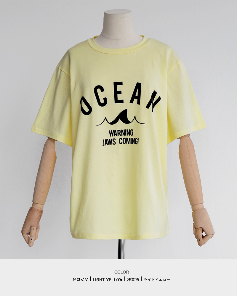 OCEANプリントコットンTシャツ・全3色 | DHOLIC | 詳細画像20