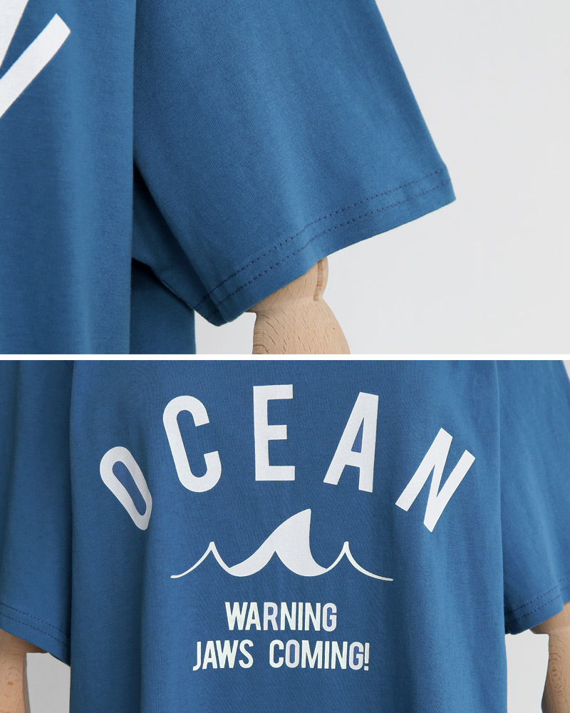 OCEANプリントコットンTシャツ・全3色 | DHOLIC | 詳細画像24