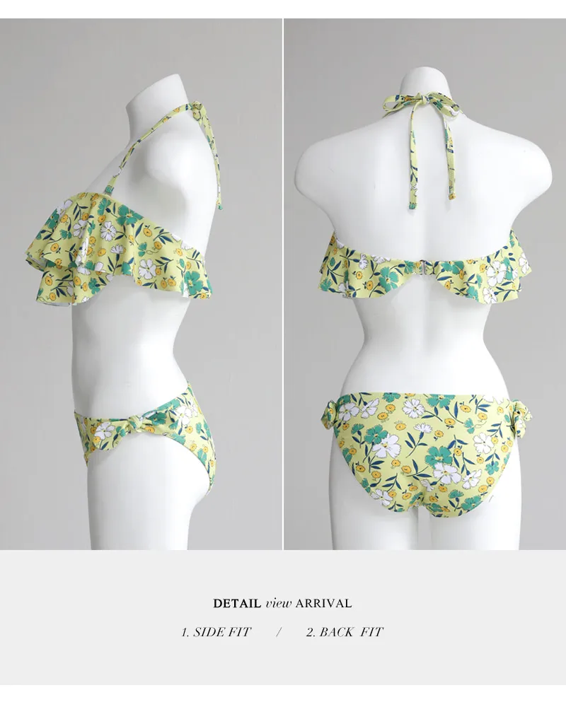 レイヤードフリルフローラルビキ二・全2色 | レディースファッション  