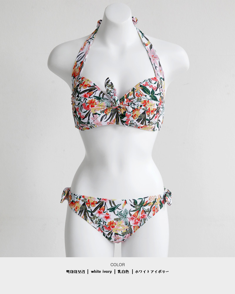 Darichi フラワー　ビキニ　最終価格 サンフラワーイエロー三角ビキニ(S) – rachagirl(ラチャガール)