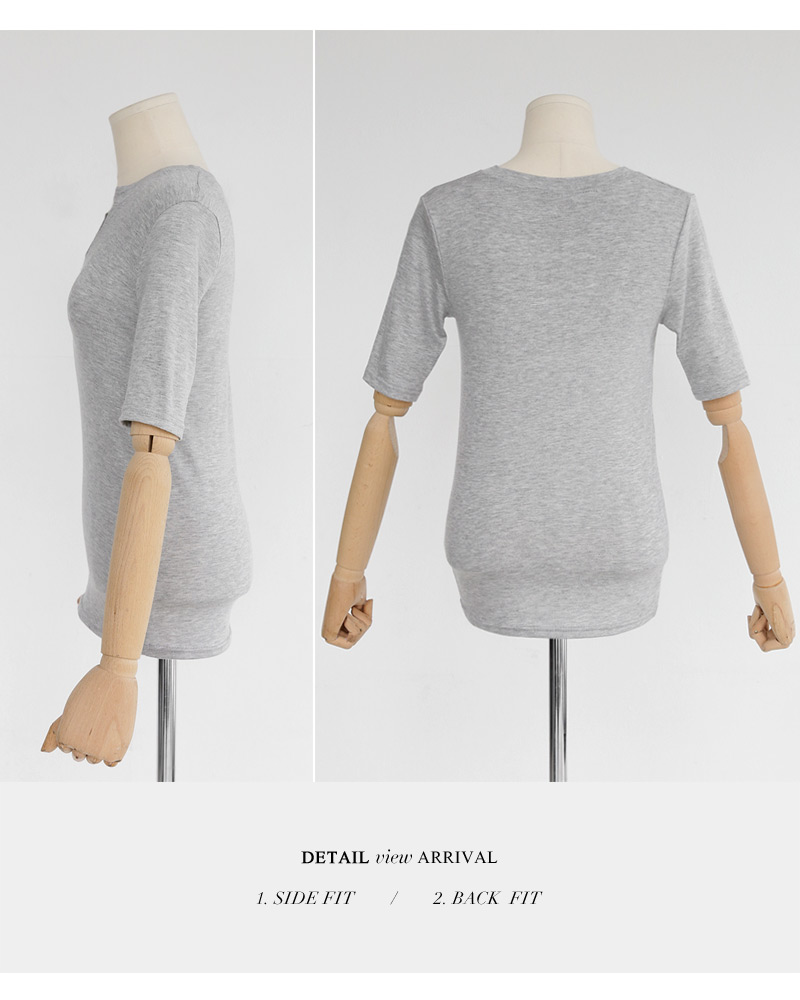 ネックスリットショートスリーブTシャツ・全3色 | DHOLIC | 詳細画像19