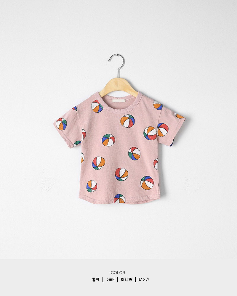 [1~5歳]ボールプリント半袖Tシャツ・全2色 | 詳細画像8