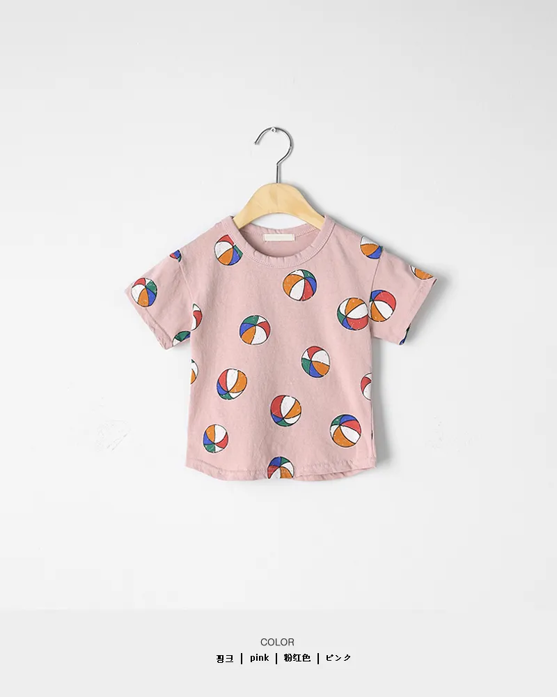 [1~5歳]ボールプリント半袖Tシャツ・全2色 | 詳細画像8