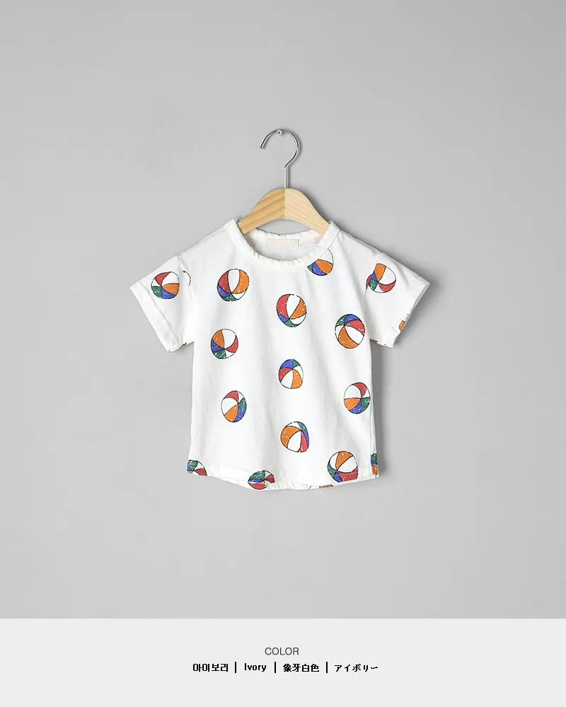 [1~5歳]ボールプリント半袖Tシャツ・全2色 | 詳細画像9