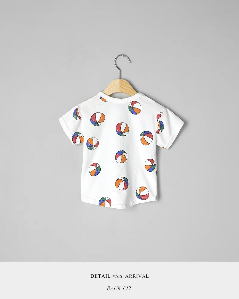 [1~5歳]ボールプリント半袖Tシャツ・全2色 | 詳細画像10