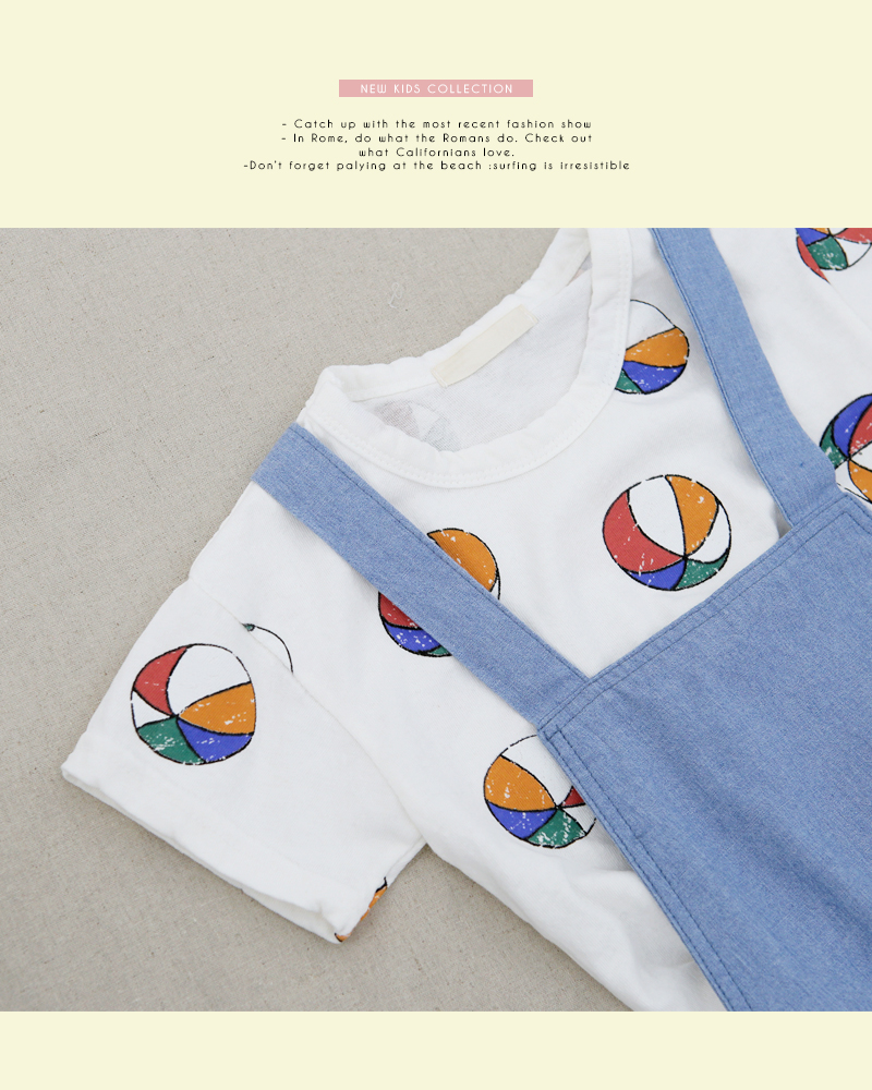 [1~5歳]ボールプリント半袖Tシャツ・全2色 | 詳細画像4