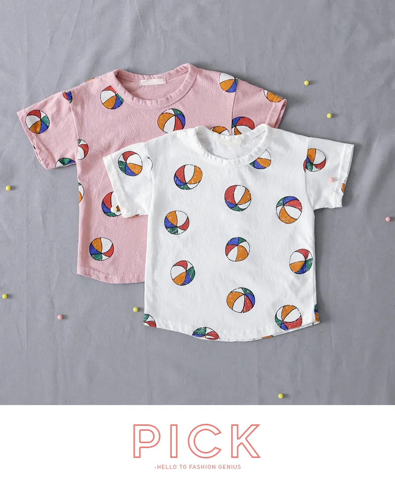 [1~5歳]ボールプリント半袖Tシャツ・全2色 | 詳細画像5