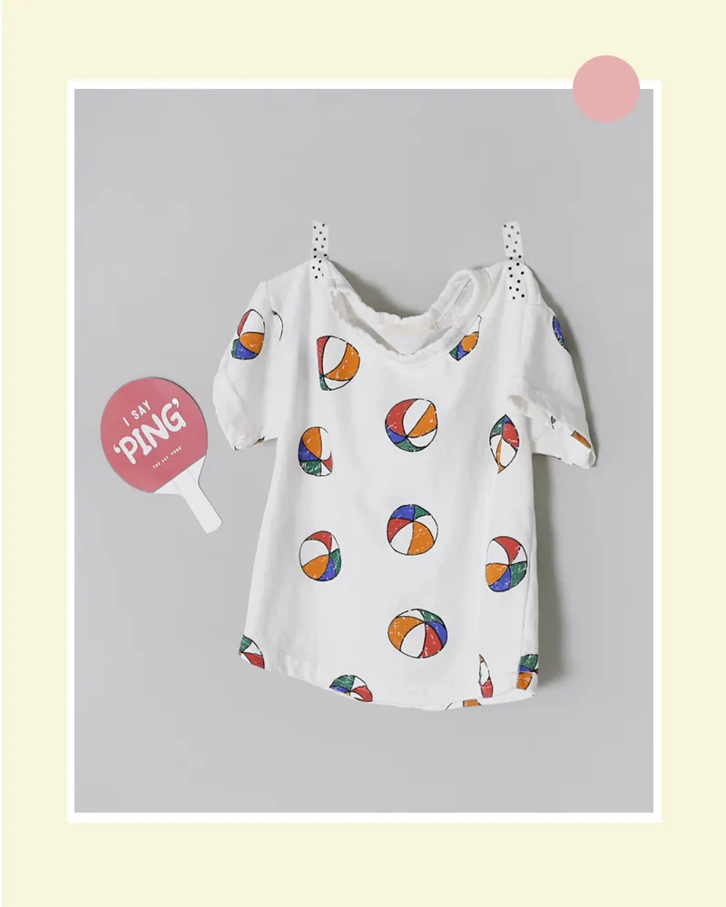 [1~5歳]ボールプリント半袖Tシャツ・全2色 | 詳細画像7