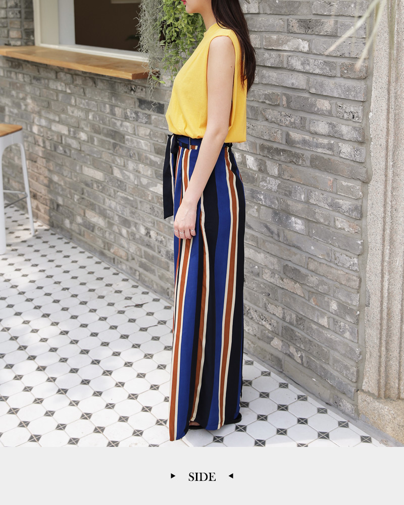 ストラップSETマルチストライプワイドパンツ・全1色 | DHOLIC | 詳細画像11