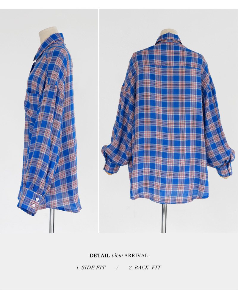 ビッグシルエットワンポケットチェックシャツ・全2色 | DHOLIC | 詳細画像22