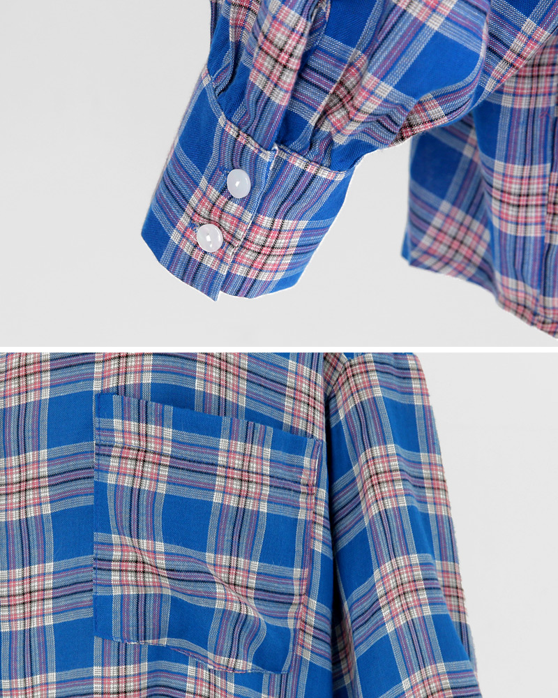ビッグシルエットワンポケットチェックシャツ・全2色 | DHOLIC | 詳細画像24