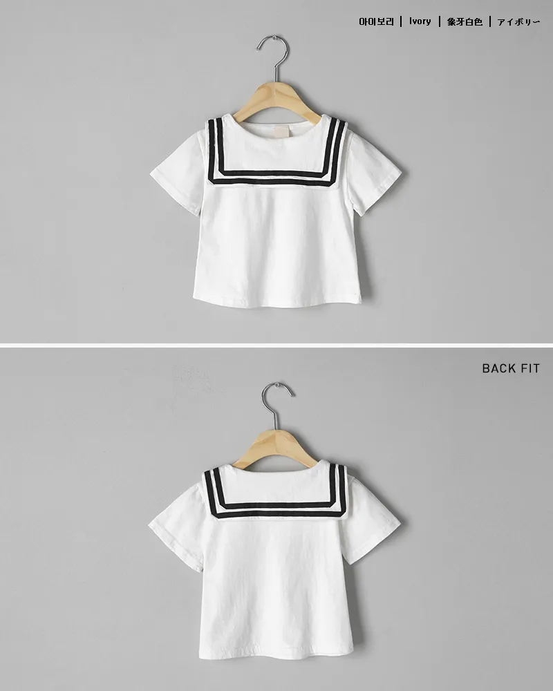 [1~5歳]マリンテイスト半袖Tシャツ・1色 | 詳細画像6