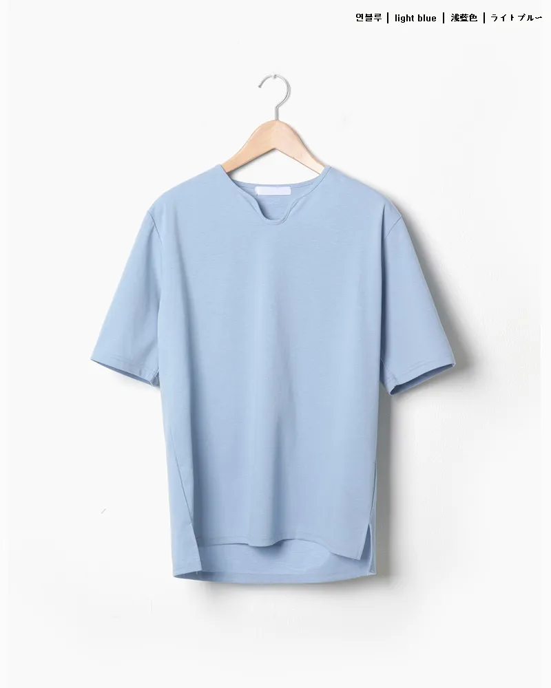 UカットネックアンバランスヘムTシャツ・全6色 | 詳細画像15