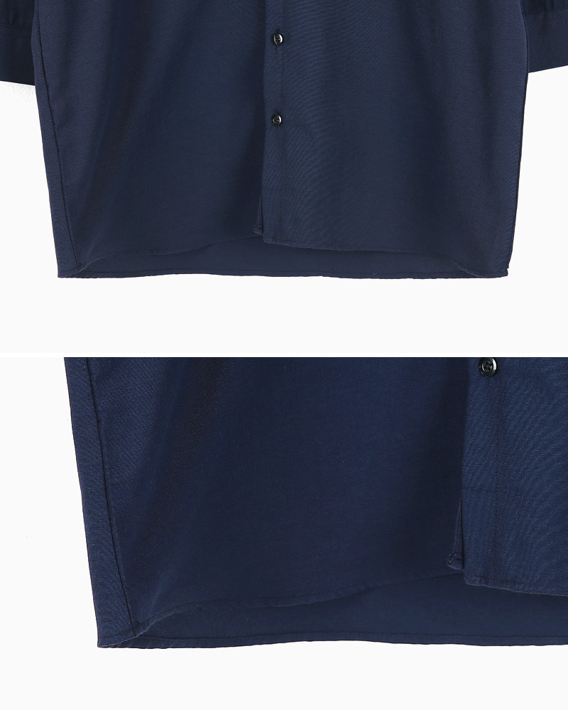 スリットバンドカラーフロントボタンシャツ・全3色 | 詳細画像25