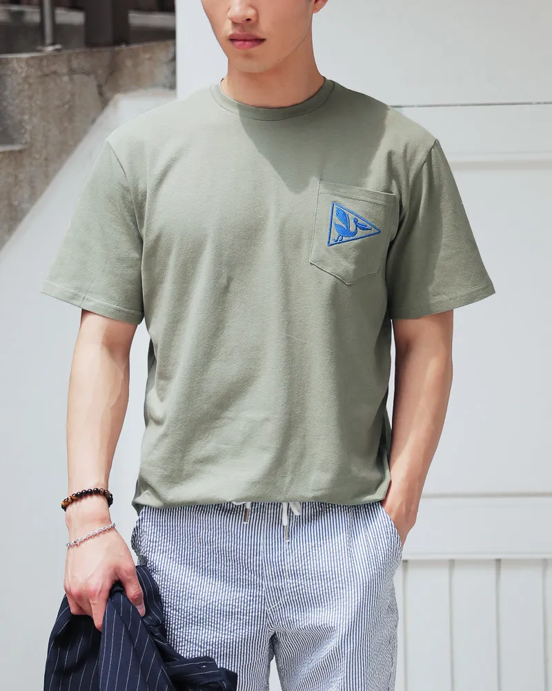 ペリカン刺繍ポケットTシャツ・全4色 | 詳細画像8
