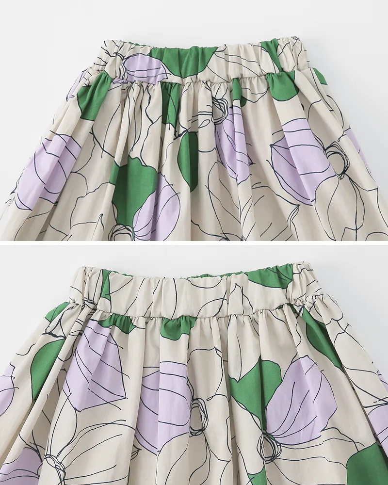 [1~6歳]フリルヘムフラワープリントスカート・全1色 | 詳細画像9